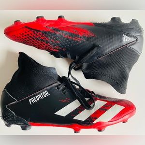 ADIDAS Predator Soccer Cleats Red Black White Youth Boys Girls Kids SIZE US 6